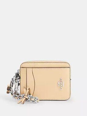 Coach Zip Card Case with Bows - NWT